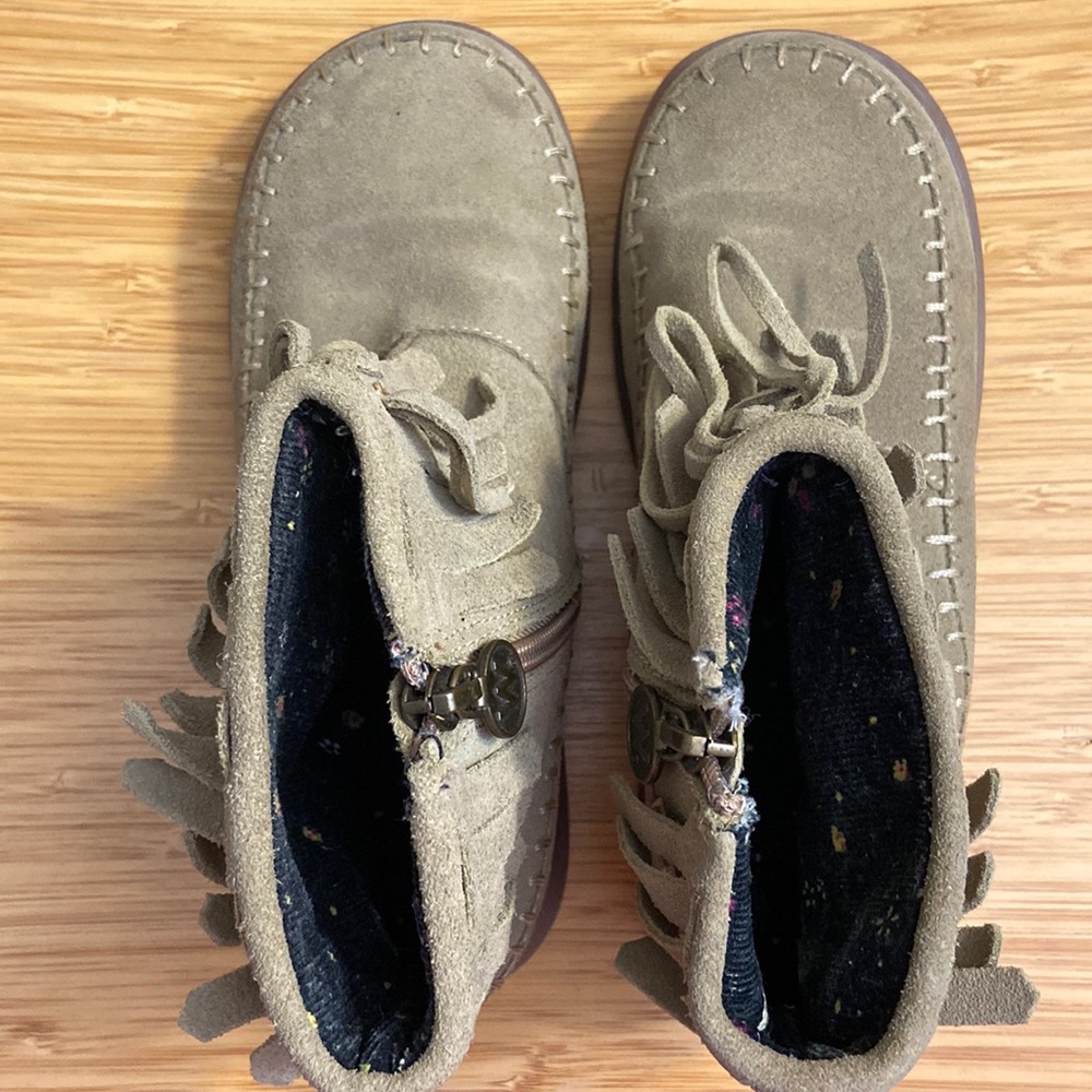 Tan Moccasin Booties